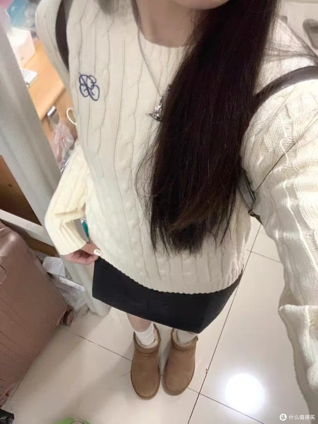 灰色毛呢半身裙实测:百搭又显瘦,秋冬穿超实用