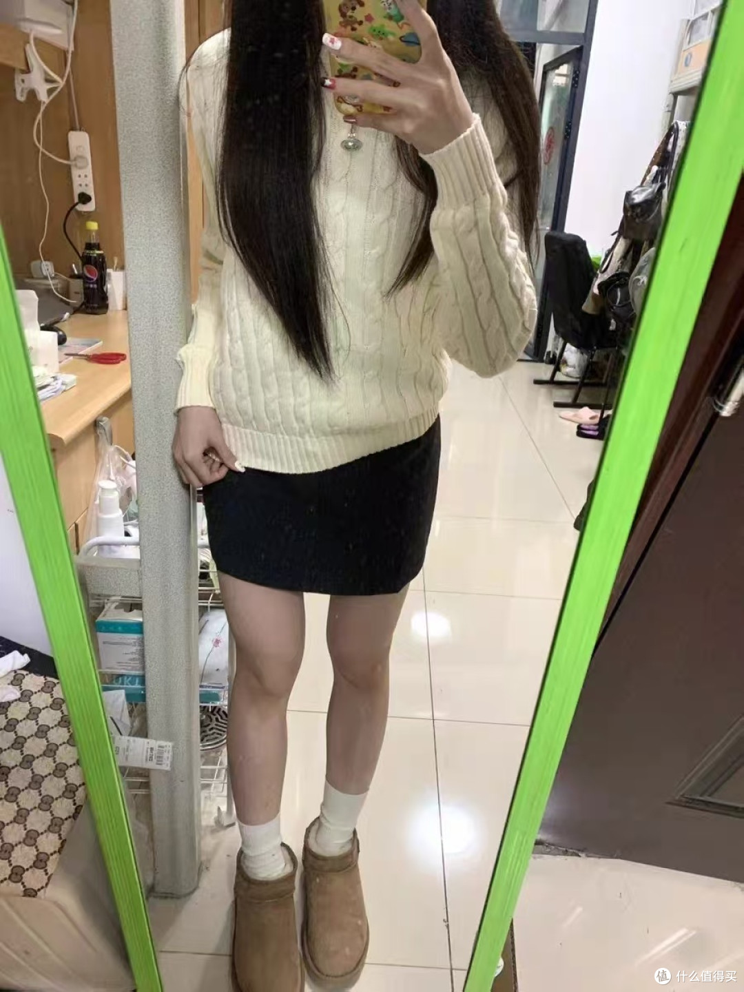 灰色毛呢半身裙实测:百搭又显瘦,秋冬穿超实用