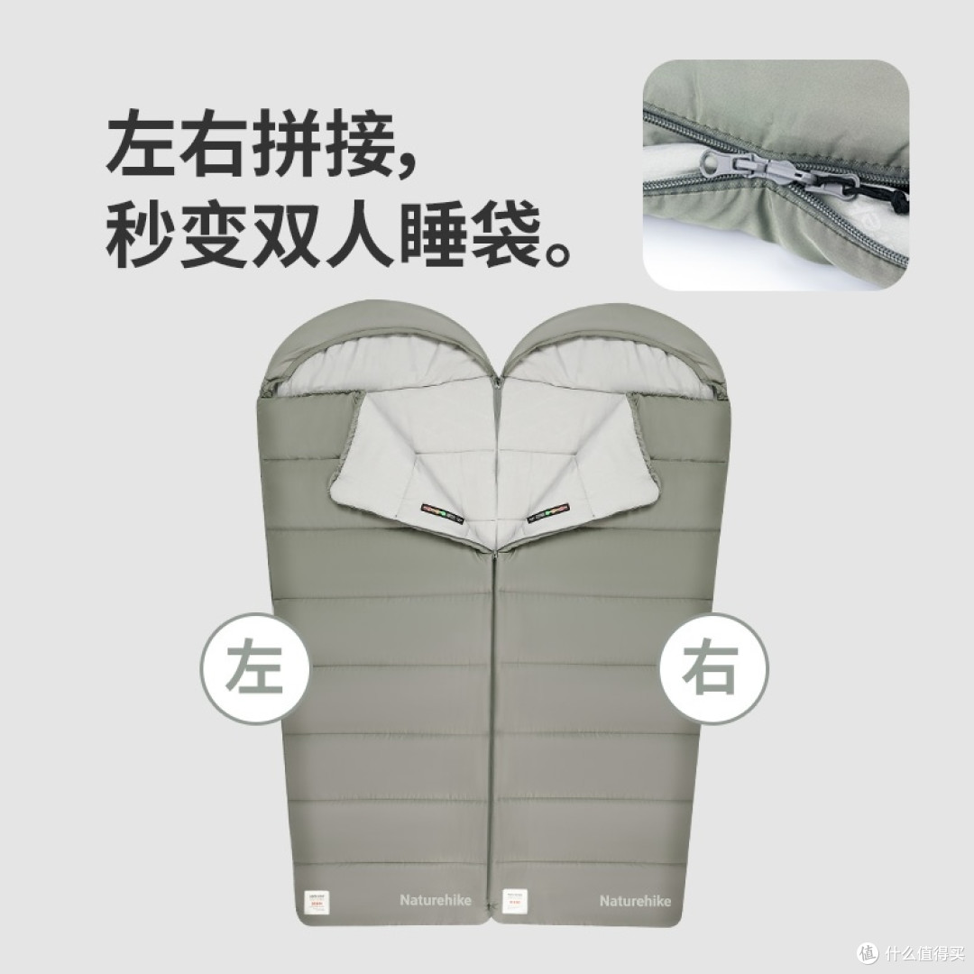挪客睡袋成人户外露营四季通用冬季加厚防寒被子单双人便携旅行