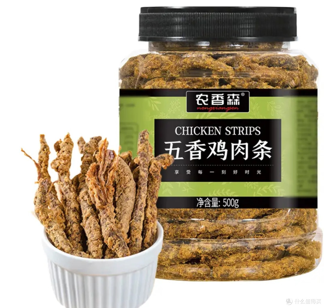 低卡耐嚼超解馋!农香森风干鸡肉板条,零食控的健康新选择