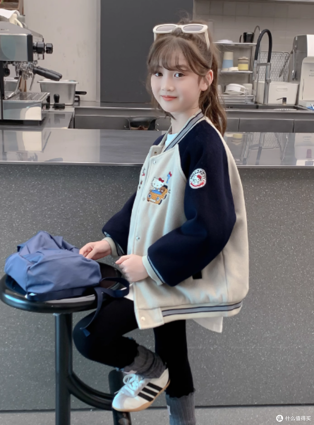 女童外套秋冬款2025新款儿童洋气时髦加绒加厚棒球服女孩冬装上衣