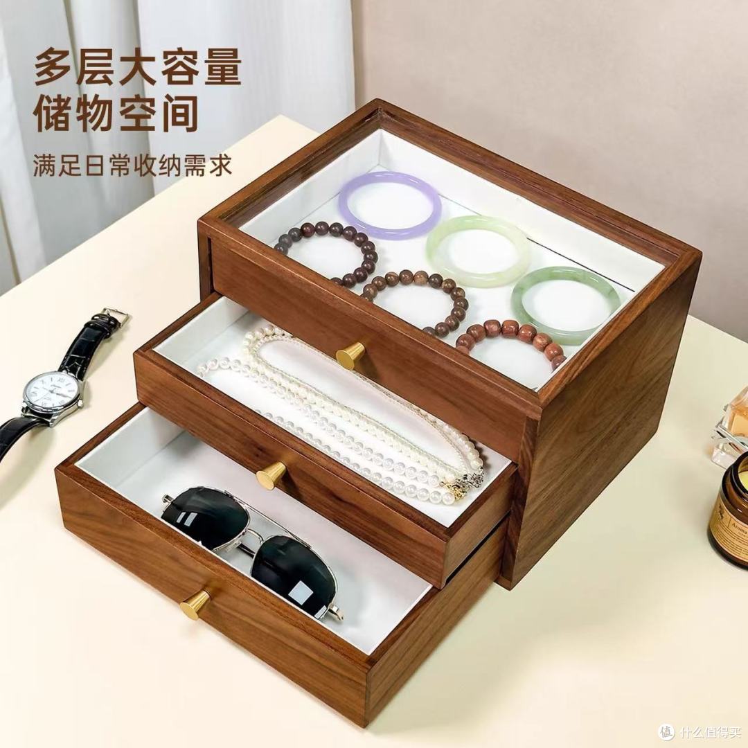 匠木舍黑胡桃木收纳盒:文玩首饰的“专属奢宅”也太绝了!
