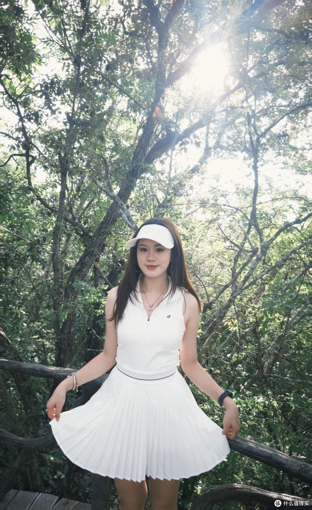 封神!天使季节这条无袖网球裙,显瘦又百搭