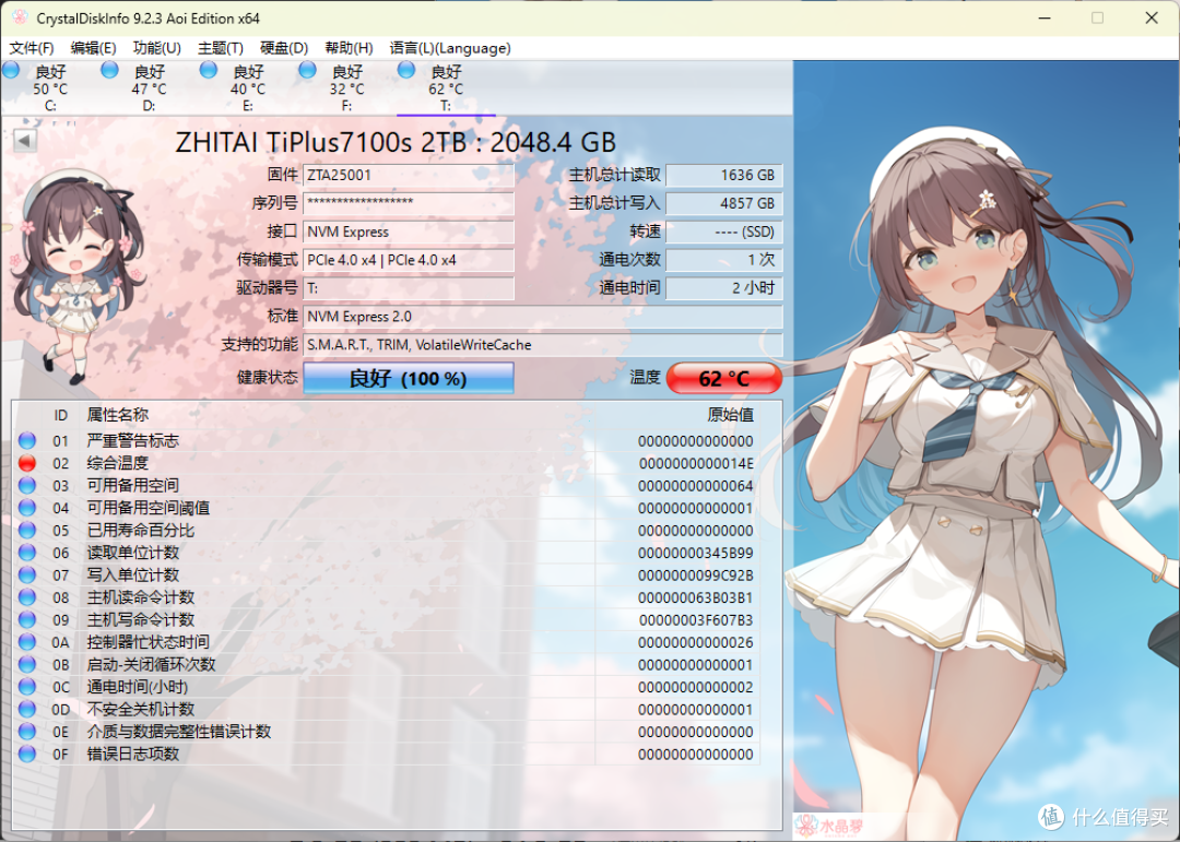 缓内稳,缓外强,此盘无缓胜有缓——致态 TiPlus7100s 2TB 测评