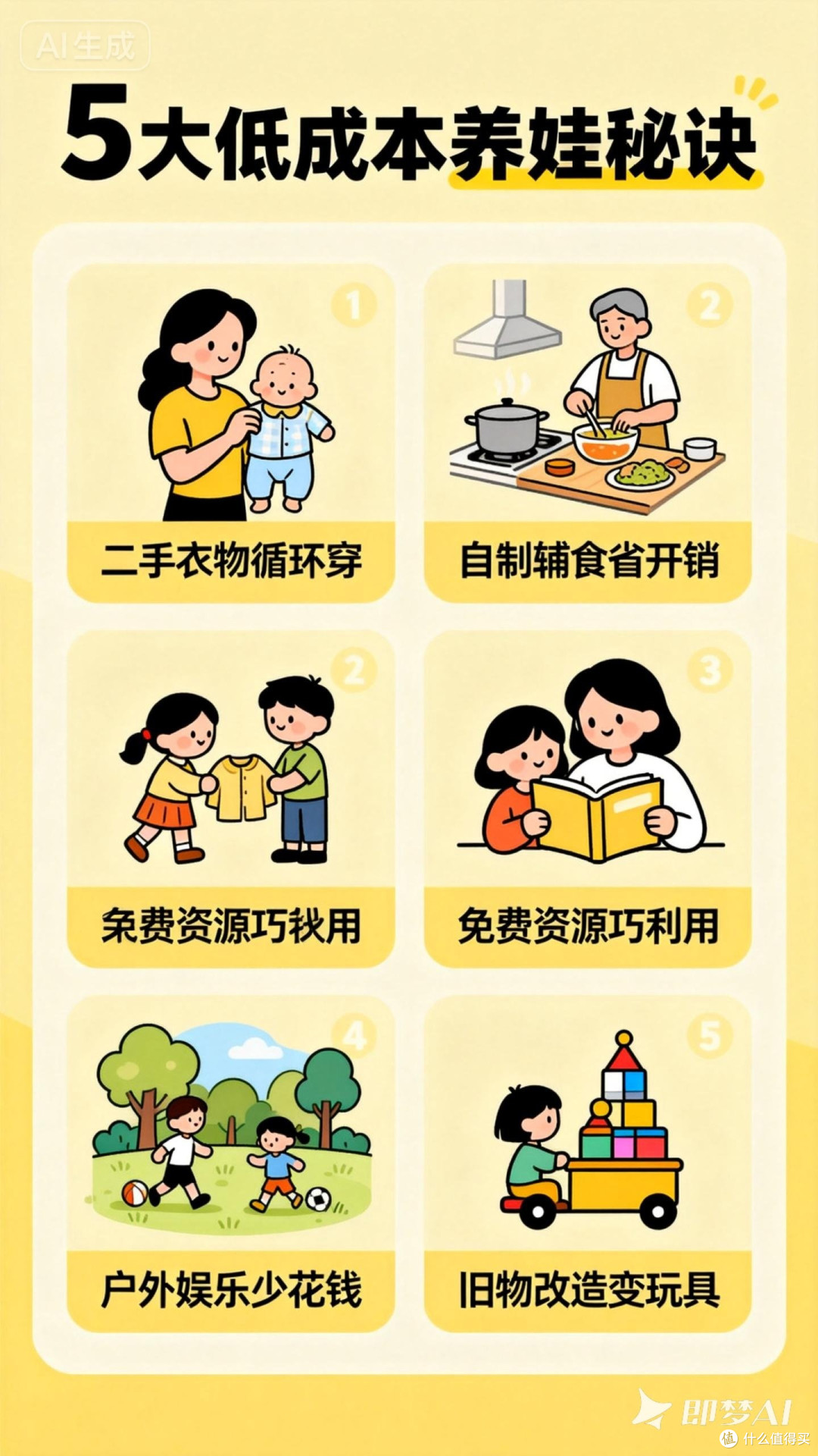 5大低成本养娃秘诀，省钱又省心