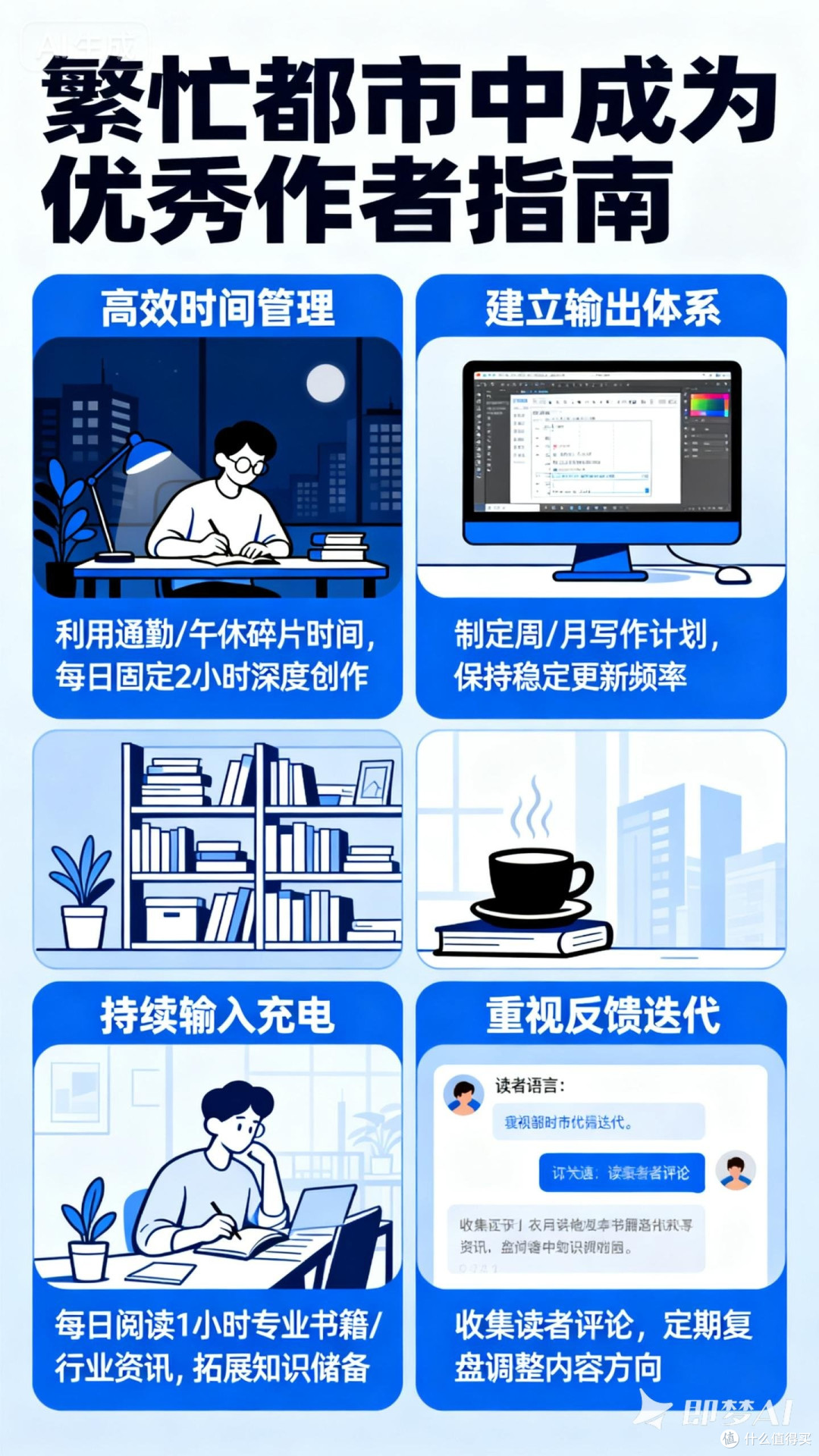 如何在繁忙都市中成为优秀作者