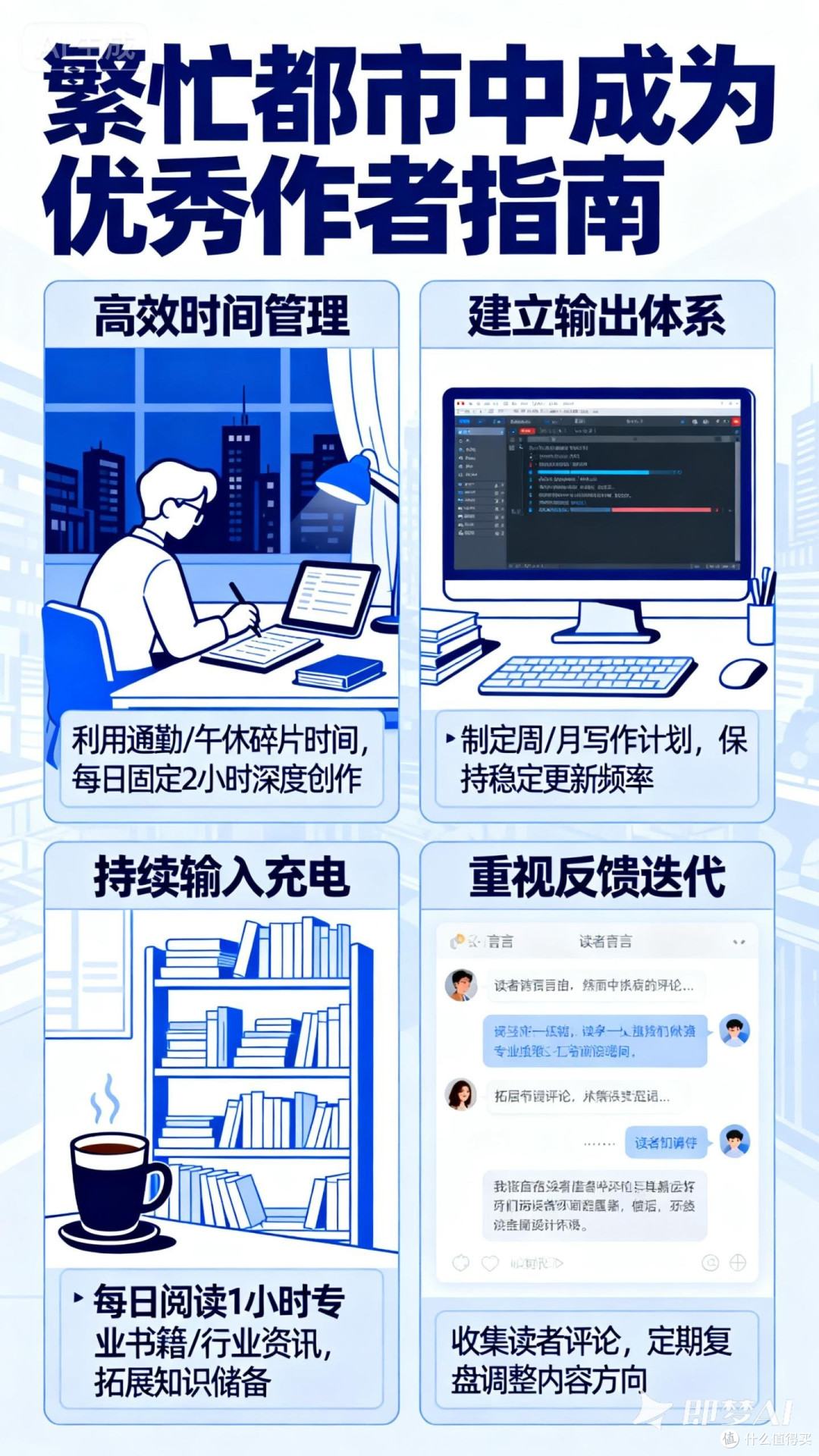 如何在繁忙都市中成为优秀作者