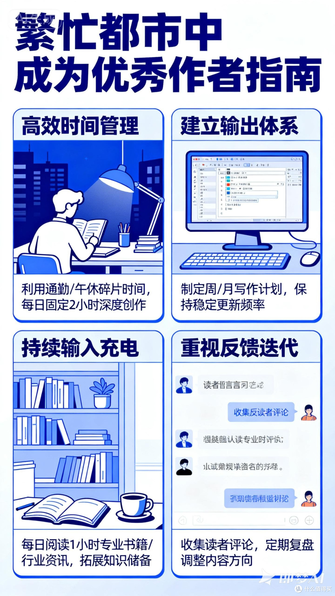 如何在繁忙都市中成为优秀作者