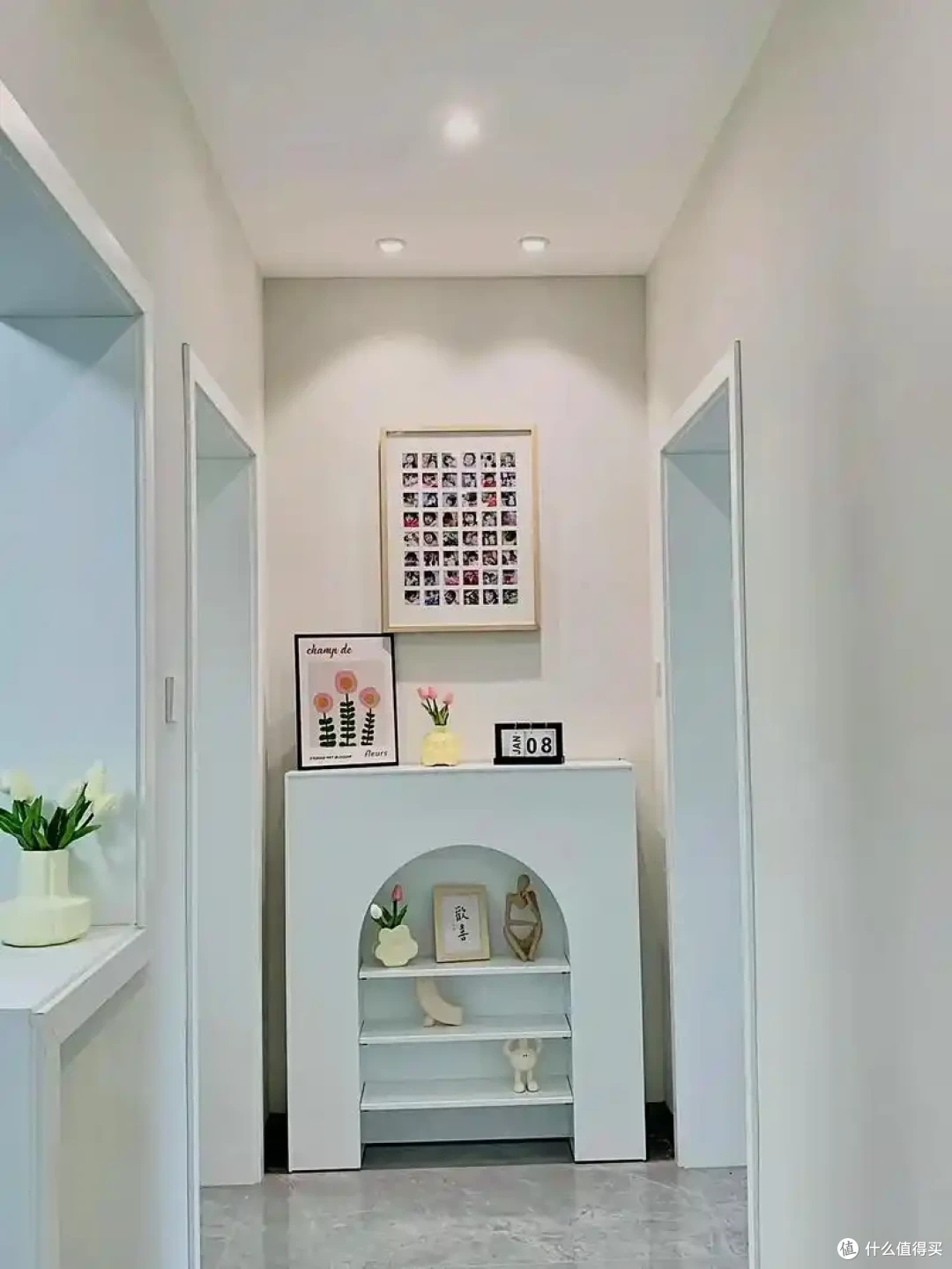 走廊不设计才是最大的浪费,学学年轻人的做法,多出一个功能区