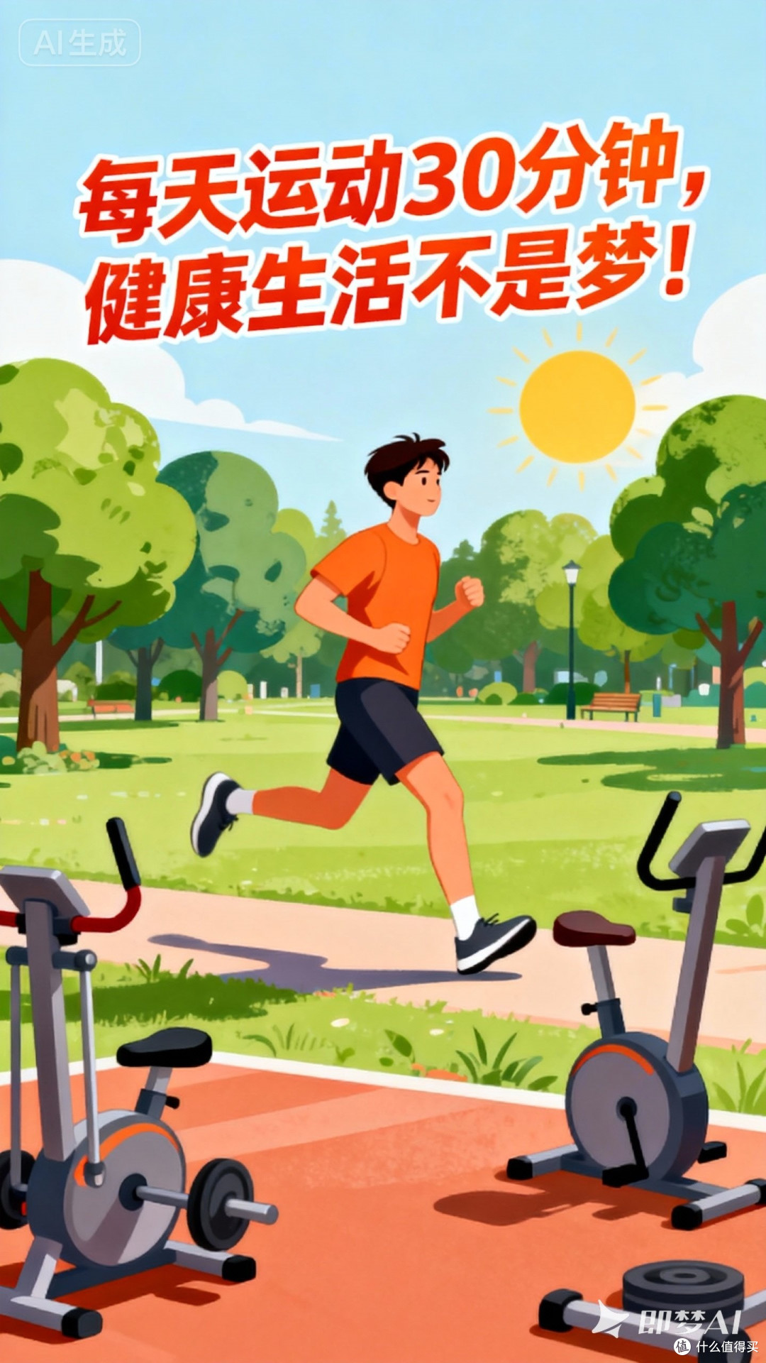 每天运动30分钟,健康生活不是梦!