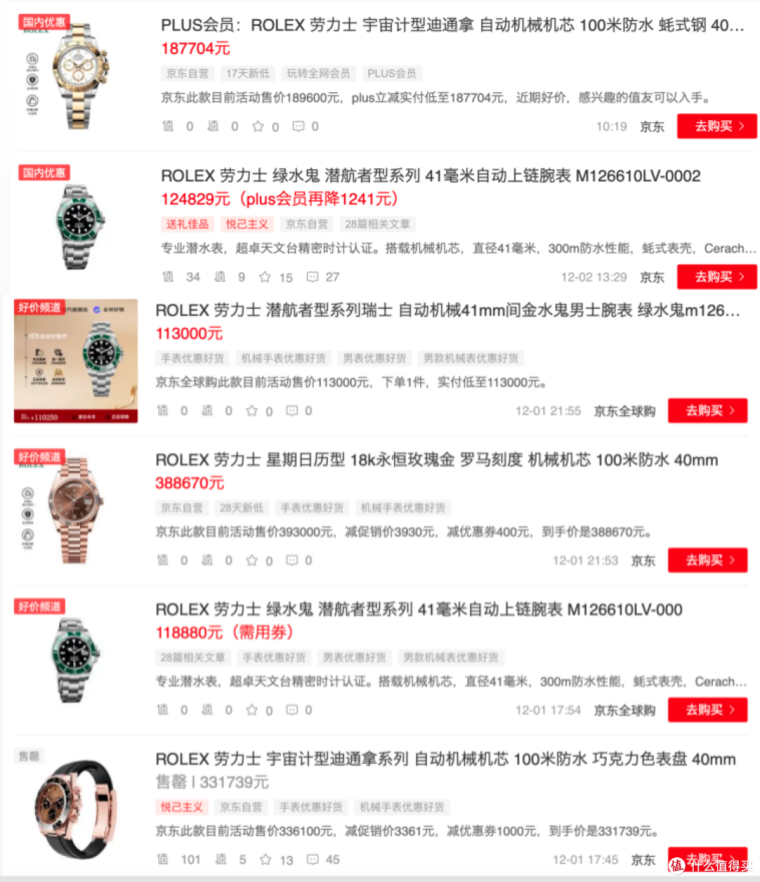 今年双十一，劳力士等高端表款表现突出，每周都有下单收货！