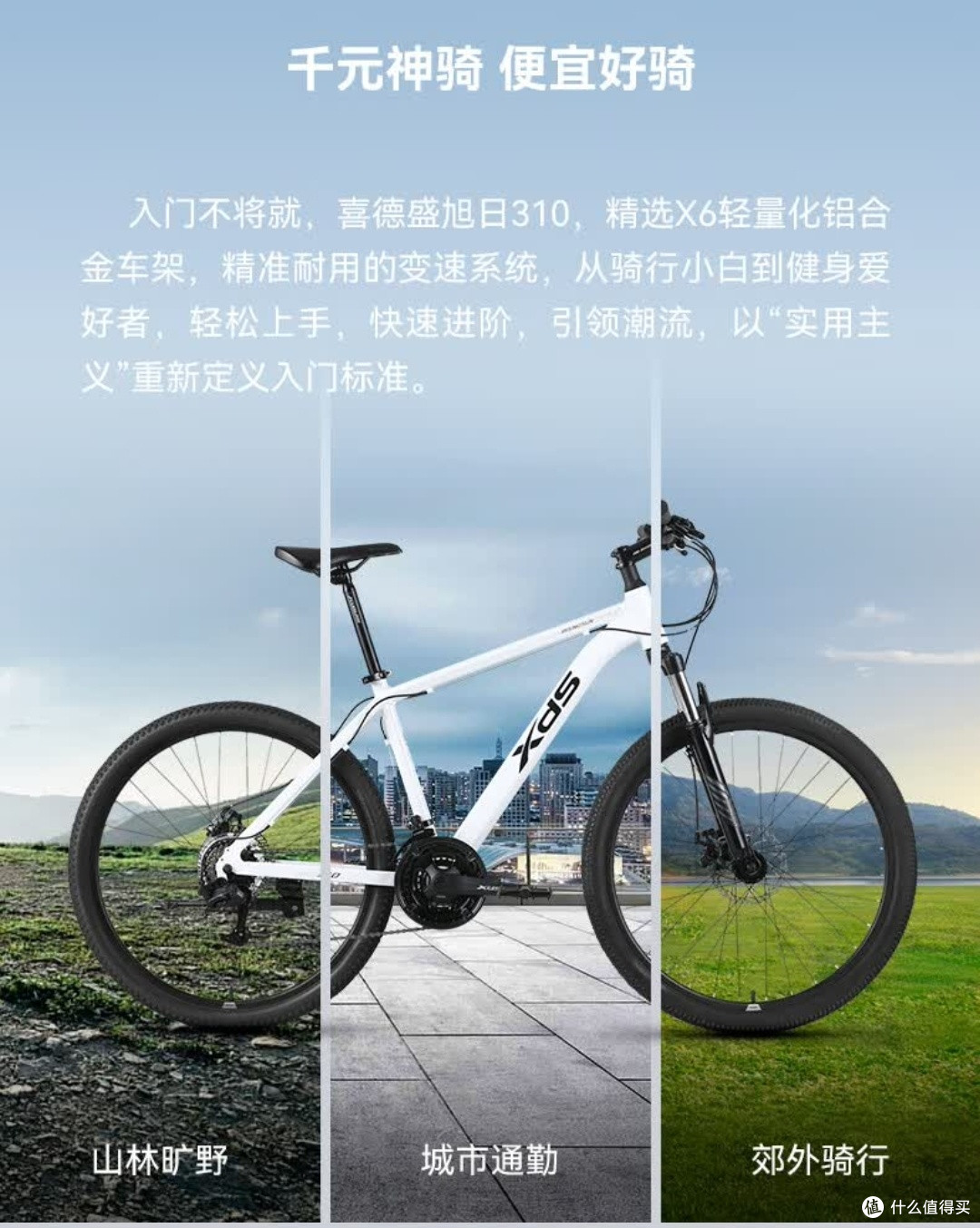 喜德盛旭日310山地车购后笔记:入门通勤全能小能手
