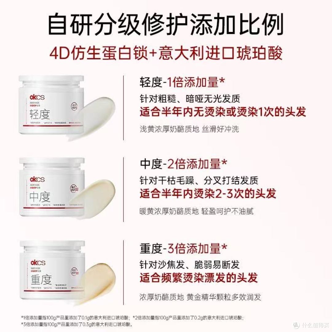 OKCS分级修护发膜:烫染枯发党终于有救了!柔顺到打结不存在的