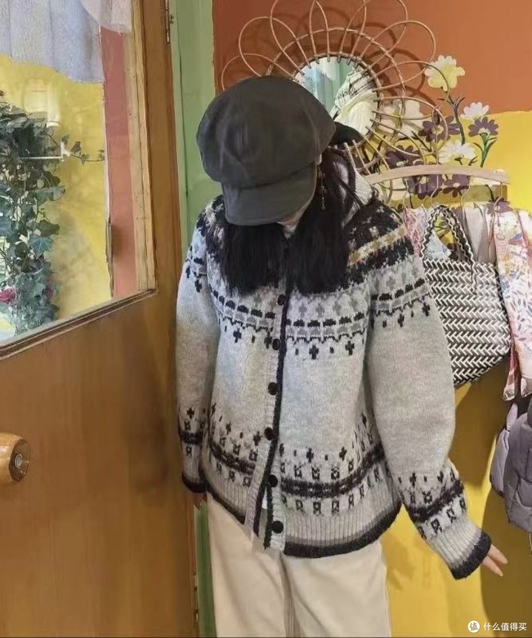 视赞旗舰店费尔岛毛衣外套：秋冬慵懒感天花板！