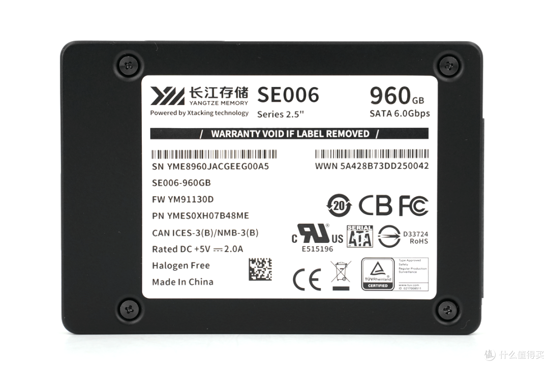 搭载X4-9070闪存,长江存储SE006企业级SATA固态硬盘深度拆解评测