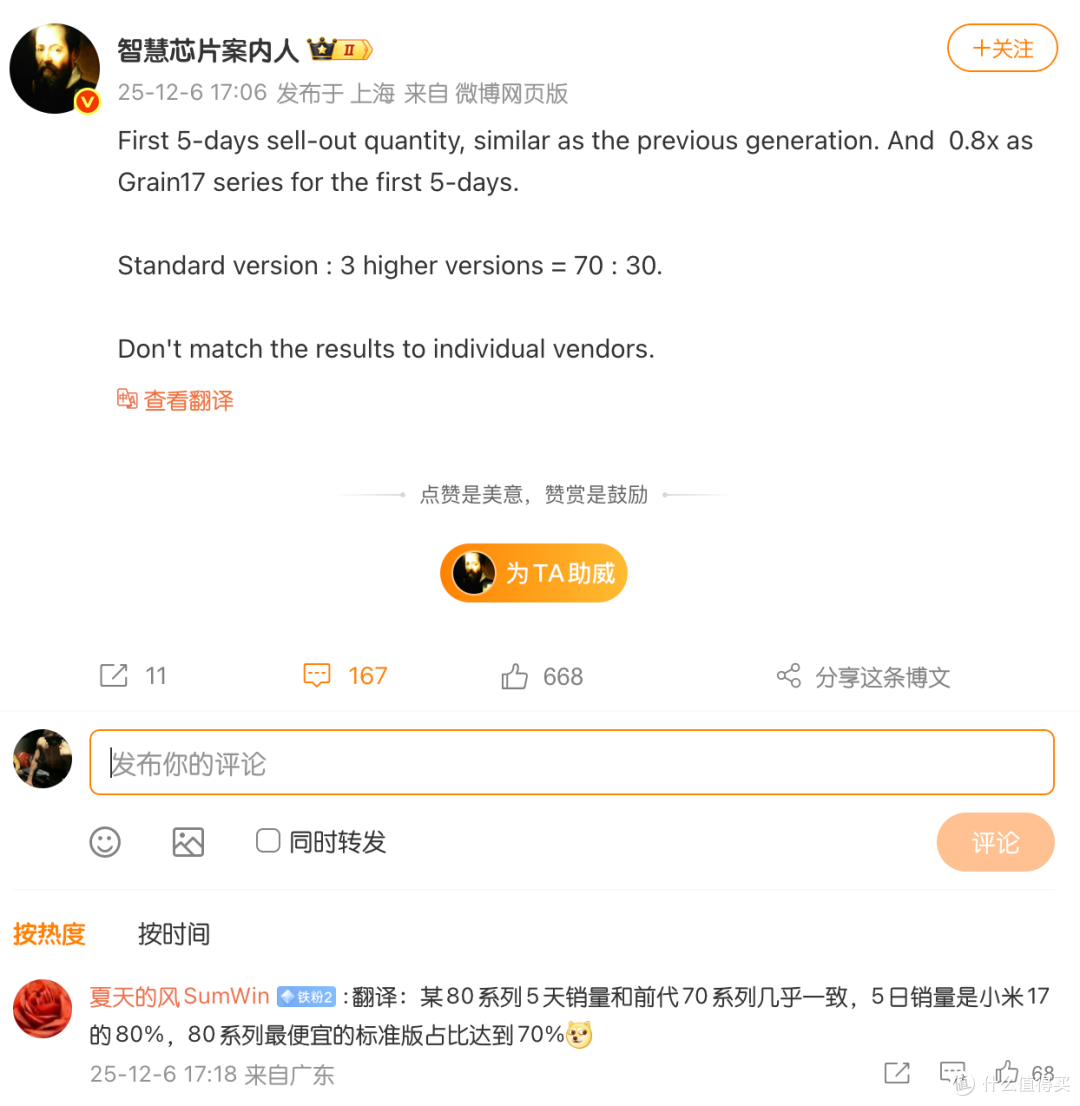 从HW M80系列首销数据来看，QL9020的库存压力很大