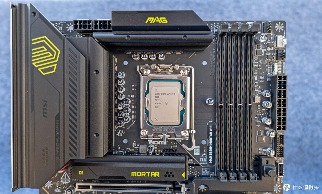 当前Intel版本之子,酷睿Ultra5 230F+微星B860M MORTAR迫击炮