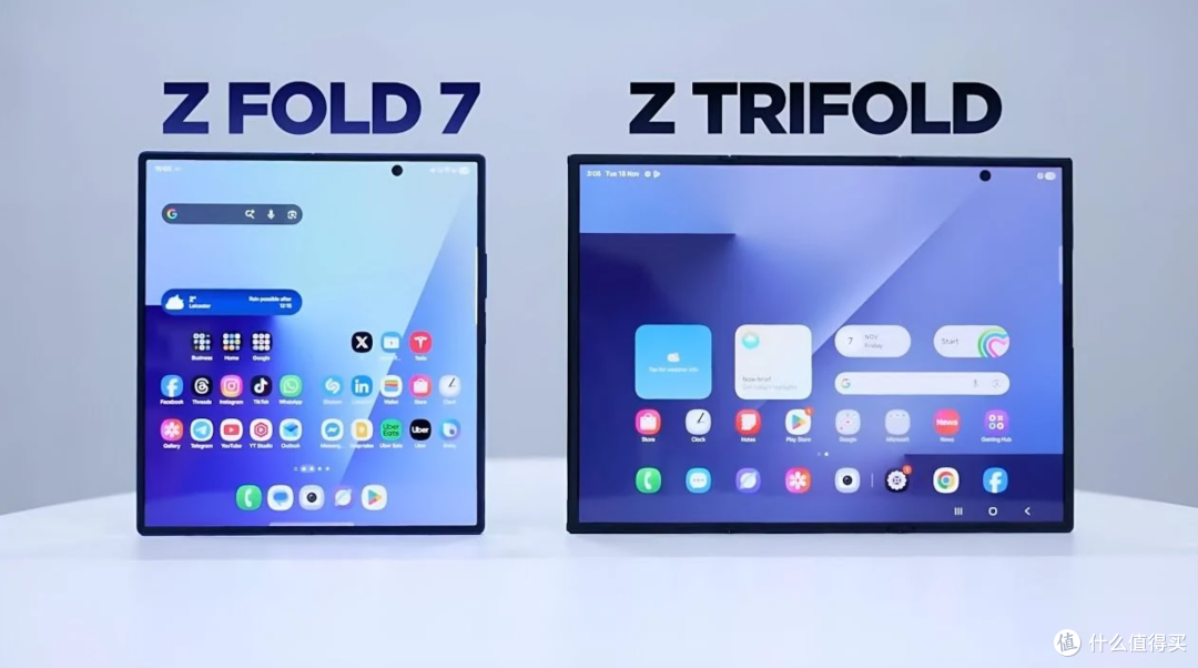 围观!三星Galaxy Z TriFold VS 三星 Galaxy Fold 7:谁最好?
