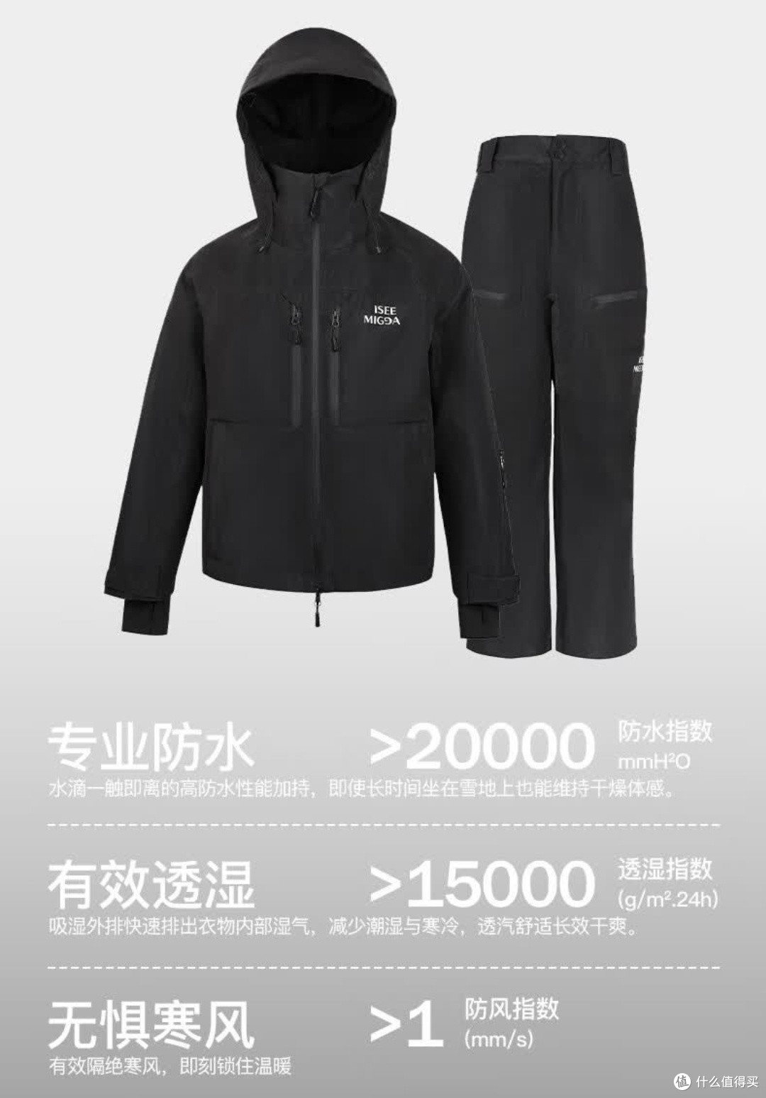 雪场战袍!ISEE MIGGA寒武纪耀影黑套装实测,科技与颜值双在线