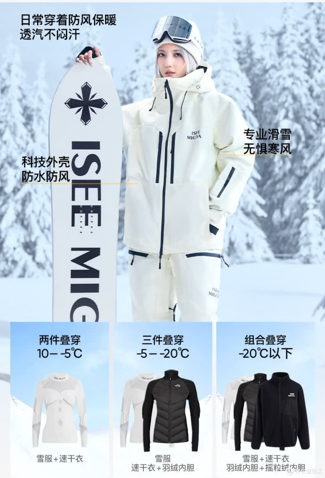 雪场战袍!ISEE MIGGA寒武纪耀影黑套装实测,科技与颜值双在线