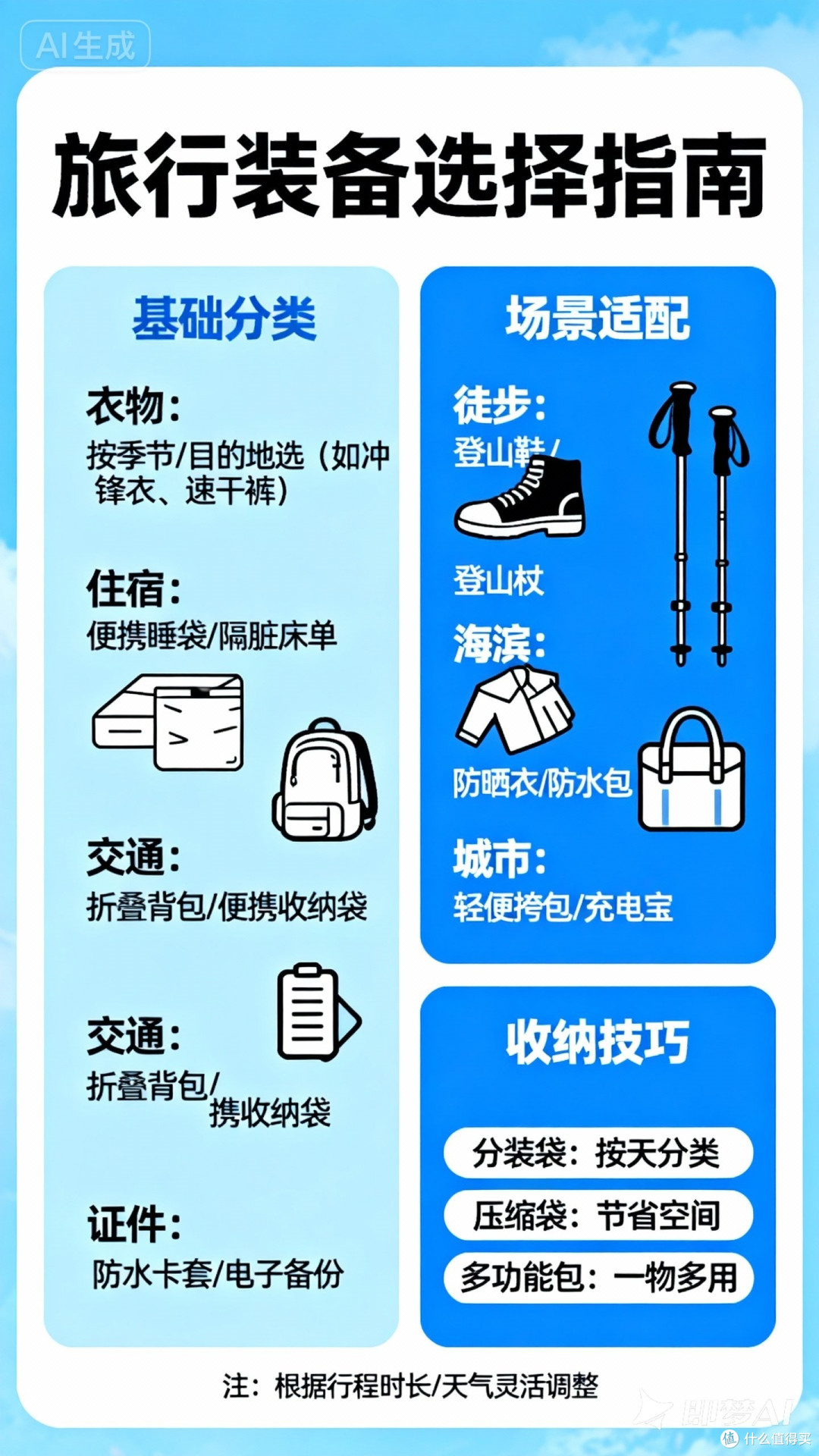 如何选择适合的旅行装备?看这篇就够了