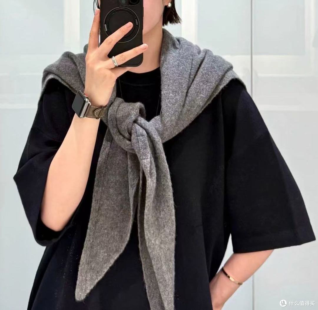 秋冬氛围感密码！礼诚100%羊毛三角围巾封神了🧣