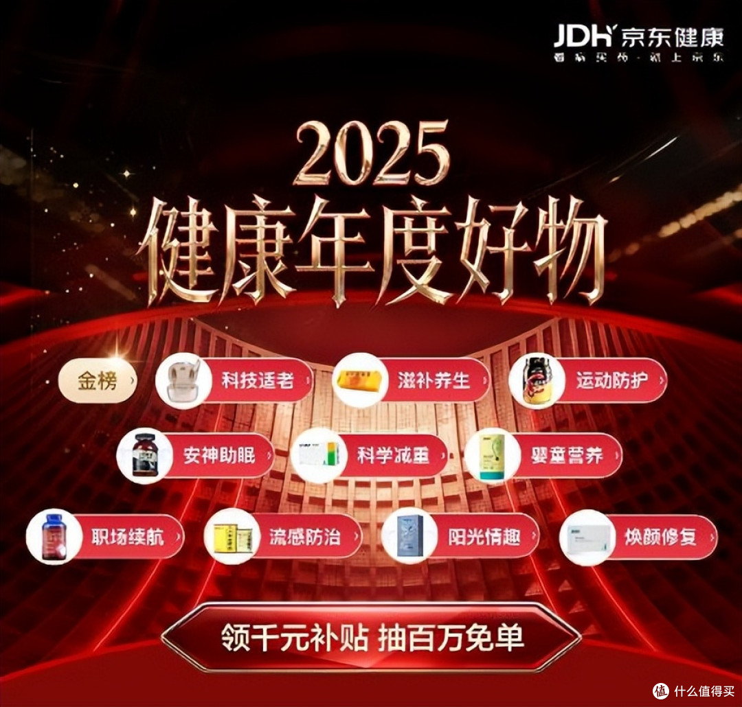 京东健康联合京东金榜发布2025年度三大品类金榜