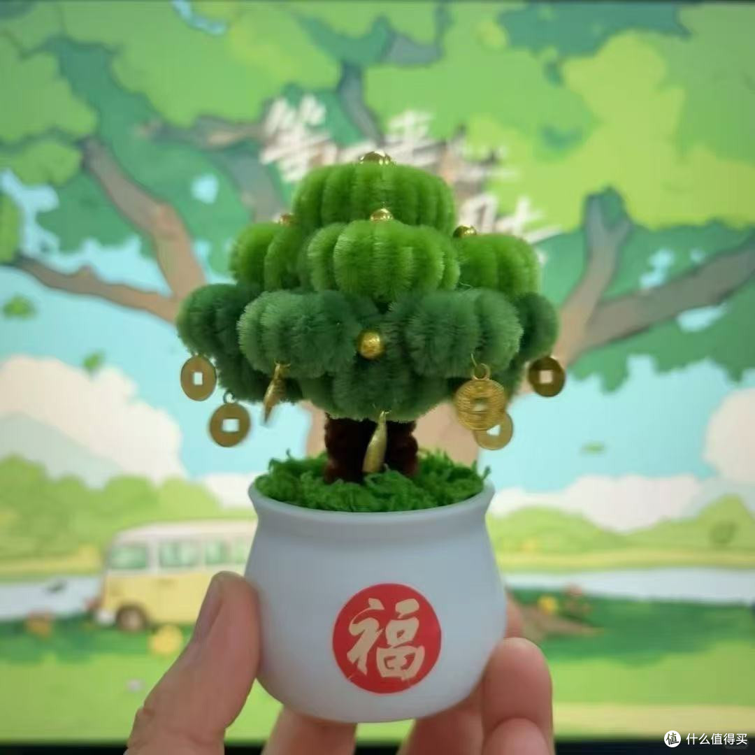 手作治愈时刻｜扭扭棒发财树DIY，萌趣满桌好寓意