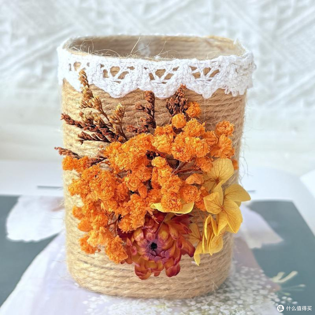 手作治愈时刻|干花笔筒DIY,定格美好满溢温情
