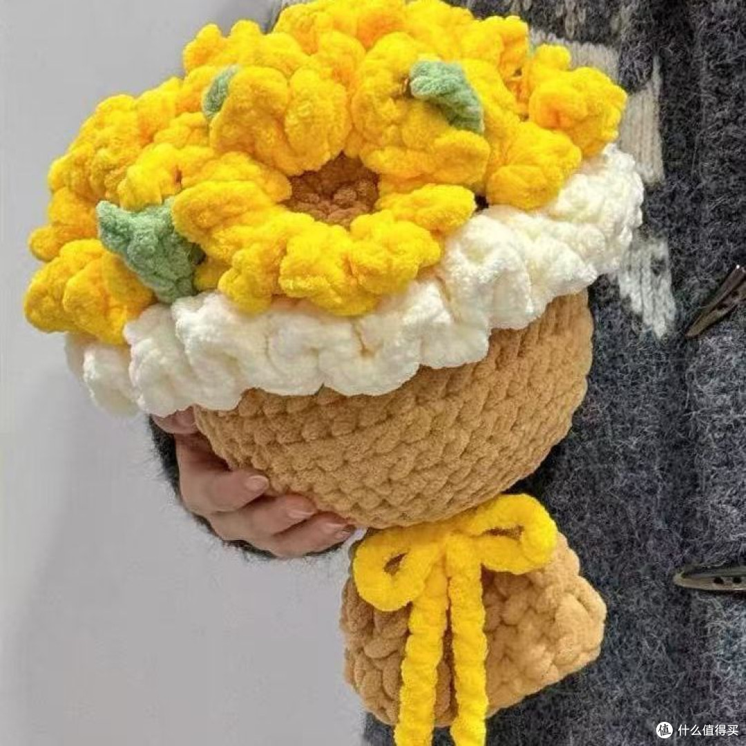 小众兴趣发电|冰条线向日葵花束DIY,手作暖意藏满真心