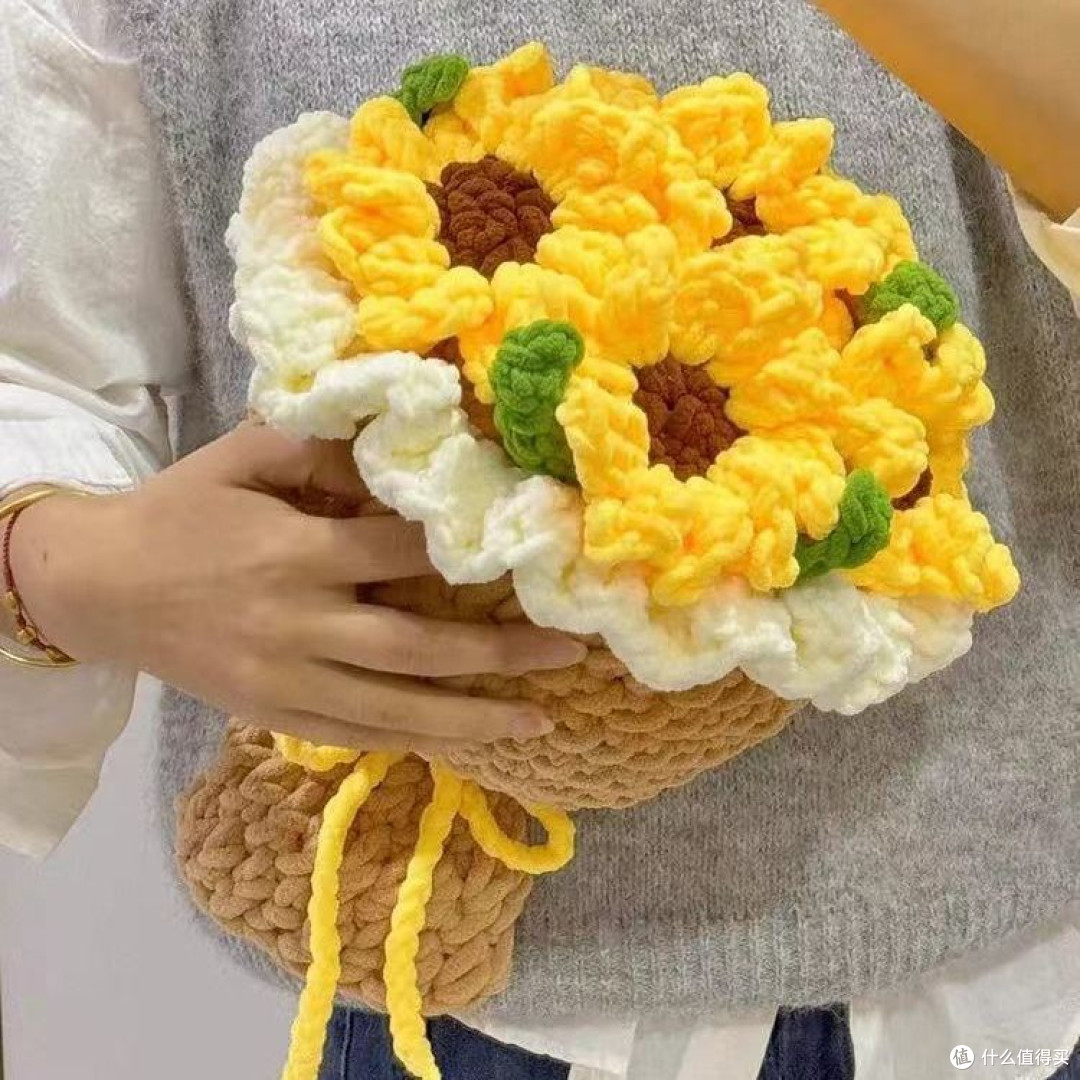 小众兴趣发电|冰条线向日葵花束DIY,手作暖意藏满真心