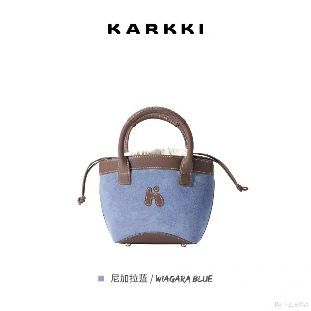 田曦薇同款封神！KARKKI反绒菜篮子包通勤甜妹双拿捏👜