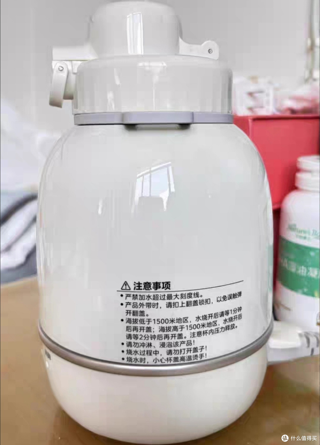 美的电热水壶,便携烧水神器,5档调温超实用!