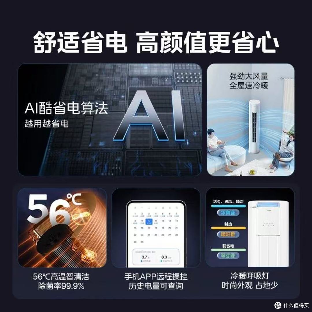 客厅空调选对省半年电费！美的酷省电Pro实测封神✨
