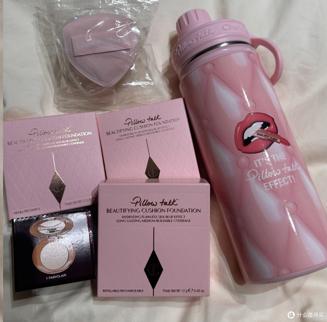 双十二开箱:CT气垫与赠品保温杯