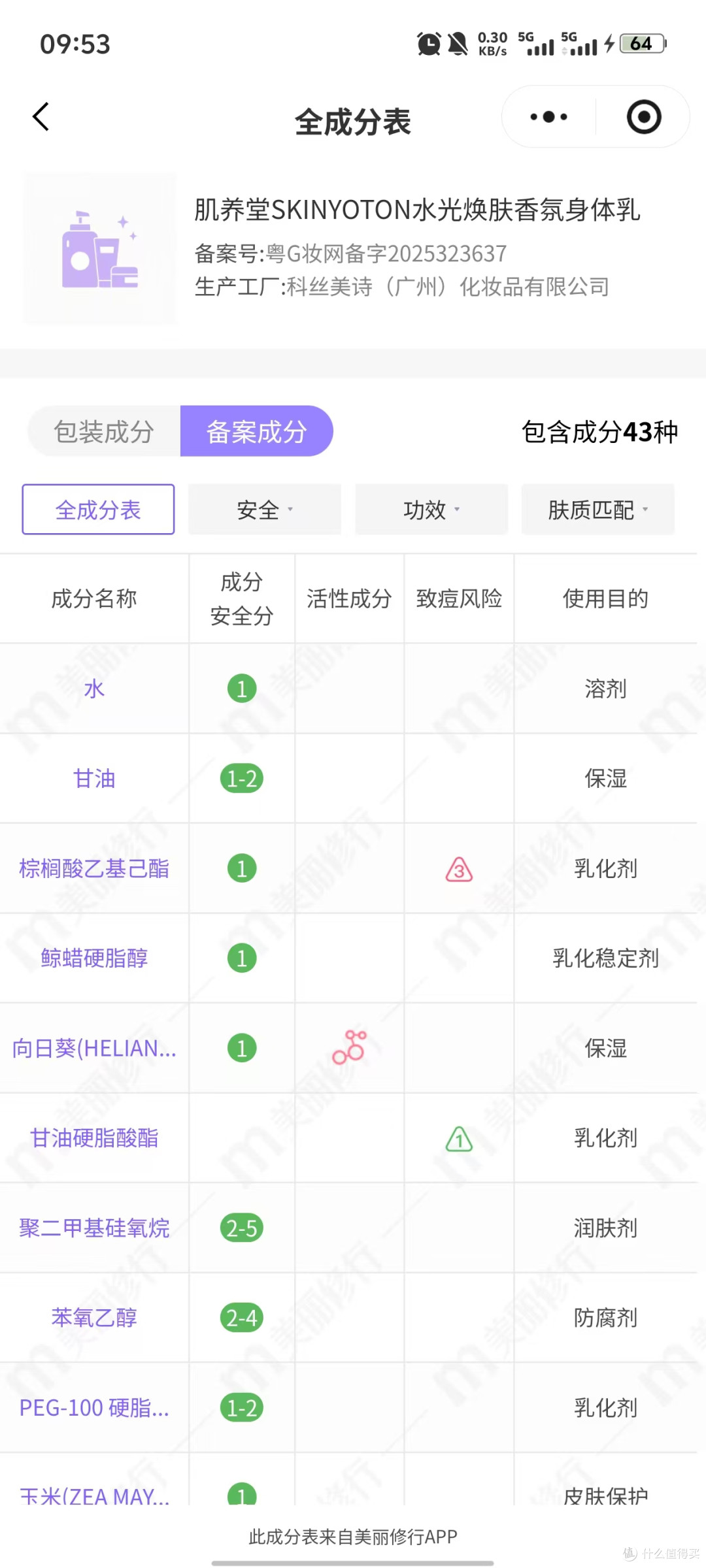 身体乳哪个牌子好?肌养堂玻尿酸身体乳:玻尿酸加持干皮不反复