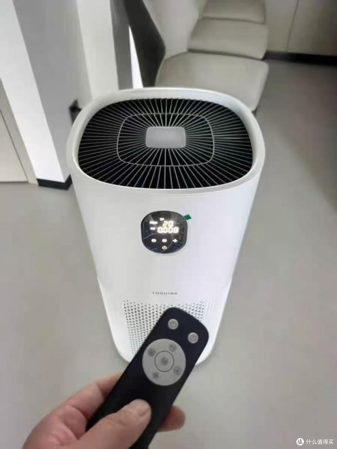 东芝大白梨空气净化器，除甲醛 + 消毒 + 加湿一体