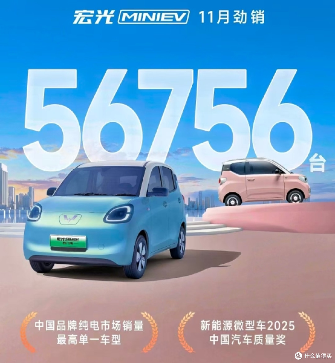 月销5.6万台的五菱宏光MINIEV出新款,年轻人第一台车闭眼入?