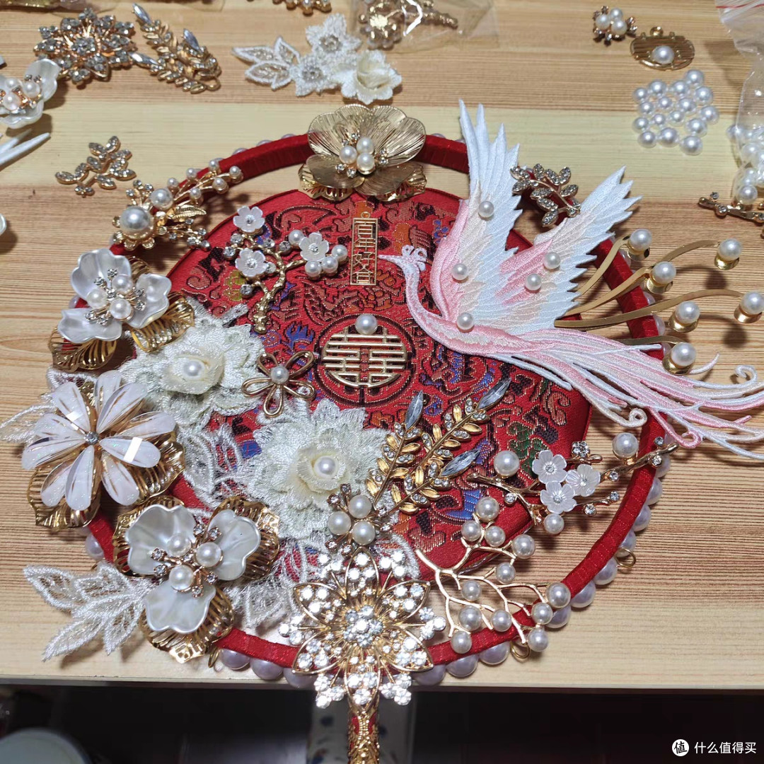 手作的仪式感，新娘团扇DIY，藏在针线里的专属祝福