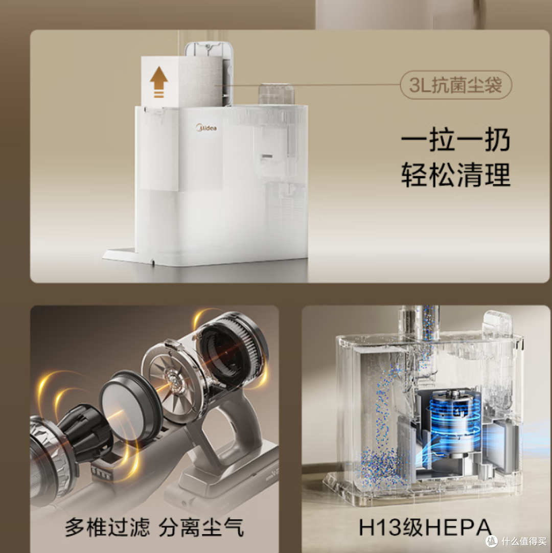 美的推出F30无线吸尘器:100天免维护,自动集尘更便捷!