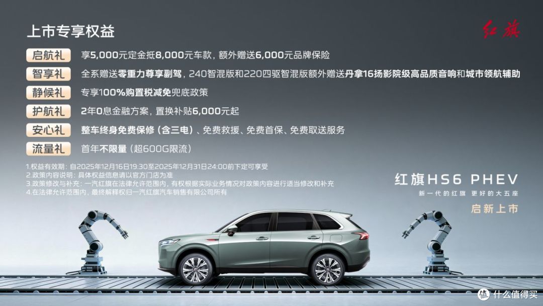17.88万起售！红旗HS6 PHEV上市 重塑中大型插混SUV价值标杆