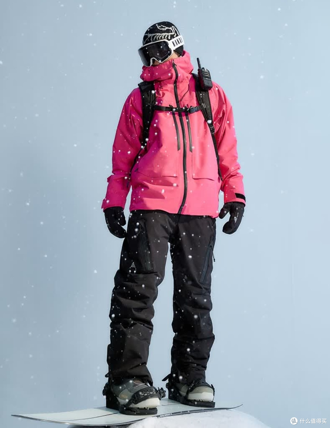 雪场紫调战神!南恩雾淞3L压胶滑雪服实测