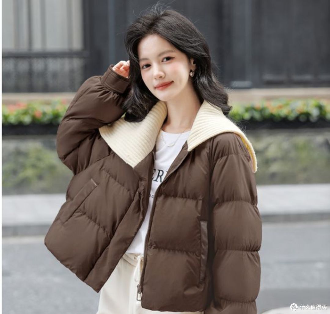 2025冬季新款丝柏舍短款羽绒服,时尚宽松百搭!