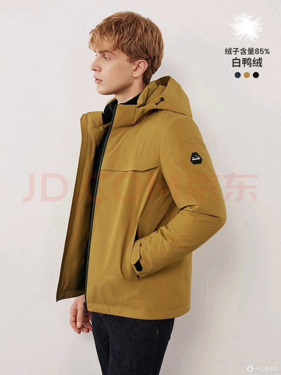 纳维凯尔意大利小帆船男士厚款羽绒服连帽外套 冬季不错的选择