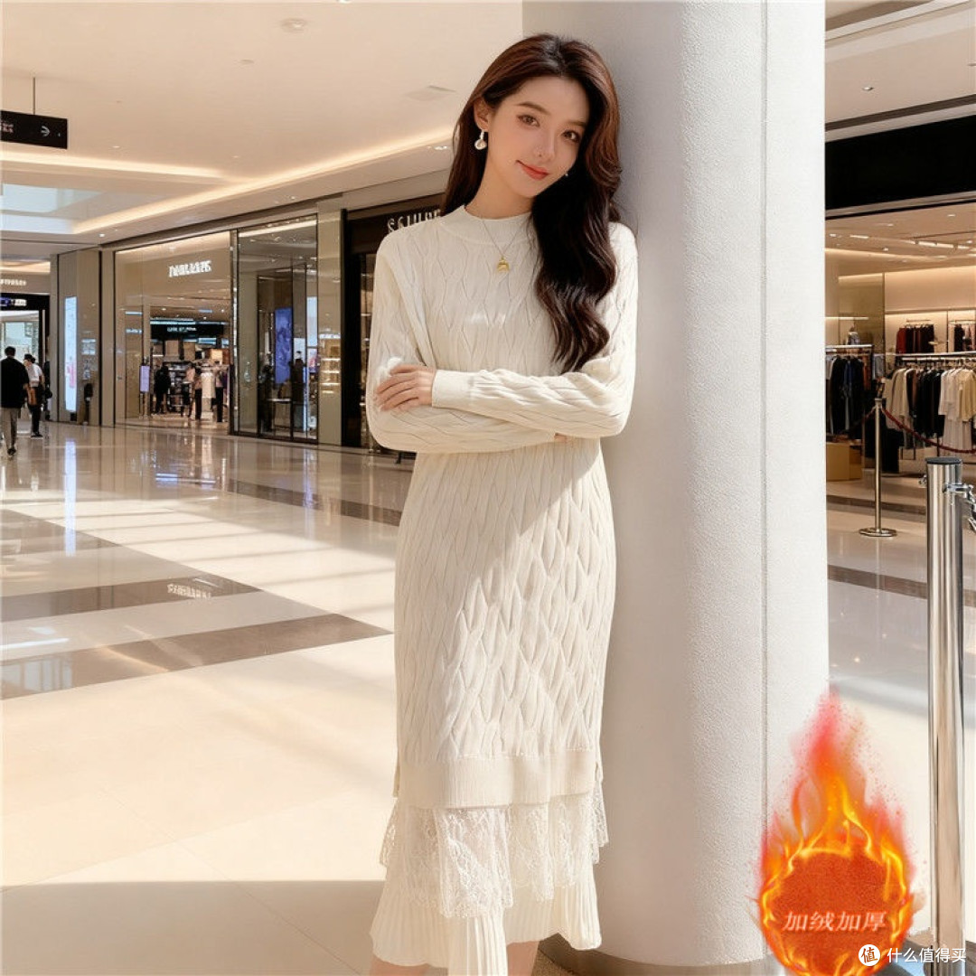 冬季旅行穿搭公式|大衣+针织打底裙,好看不冻人