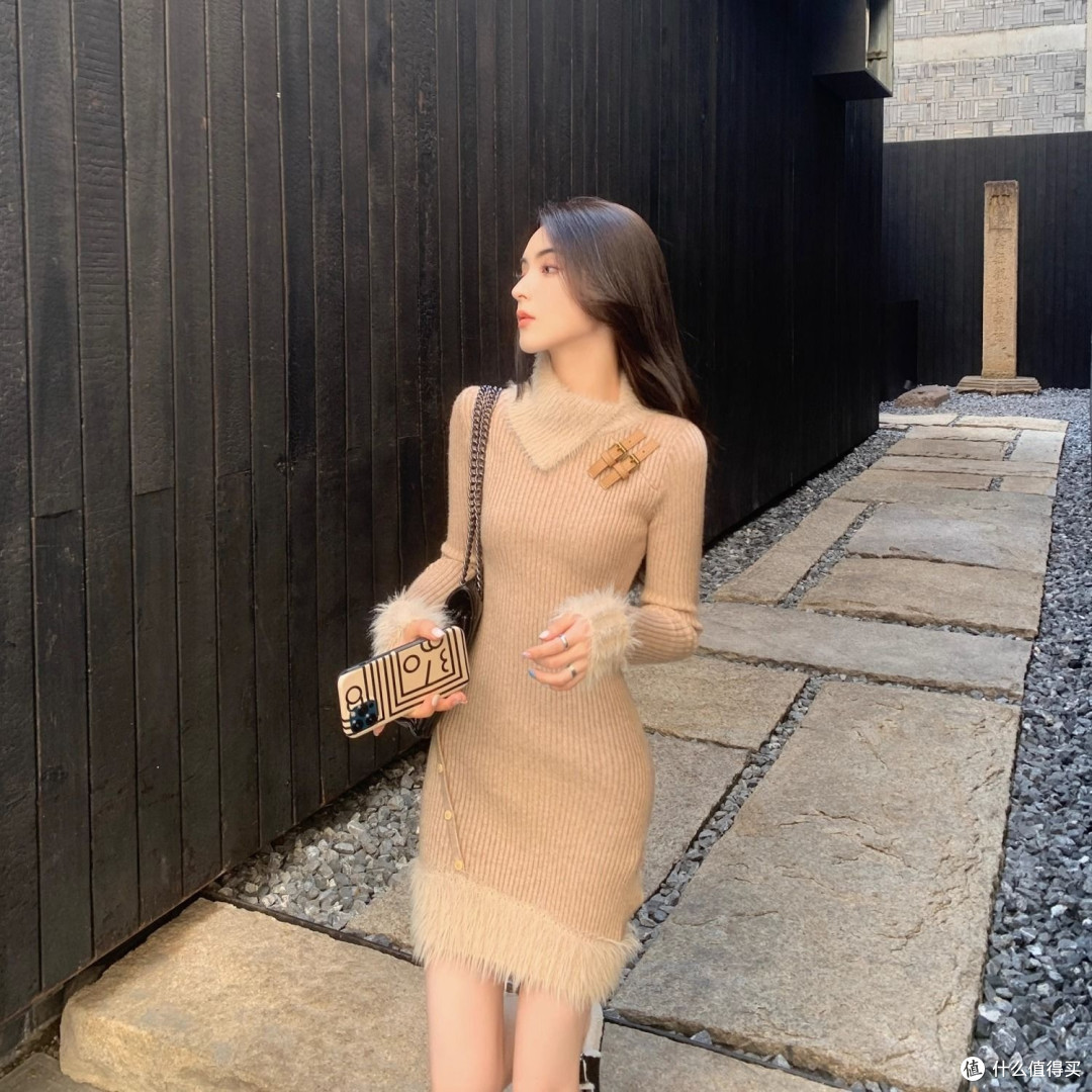小个子冬季旅行穿搭封神|小香风针织包臀裙,显瘦保暖两不误