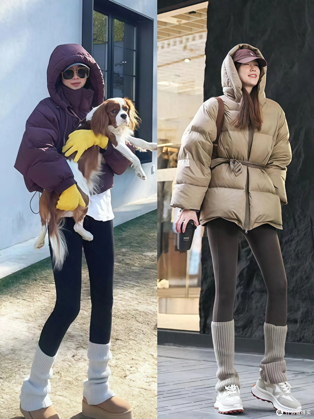 很多人都在穿的“冬服+瑜伽裤”，显高修饰身材，穿上身时髦保暖