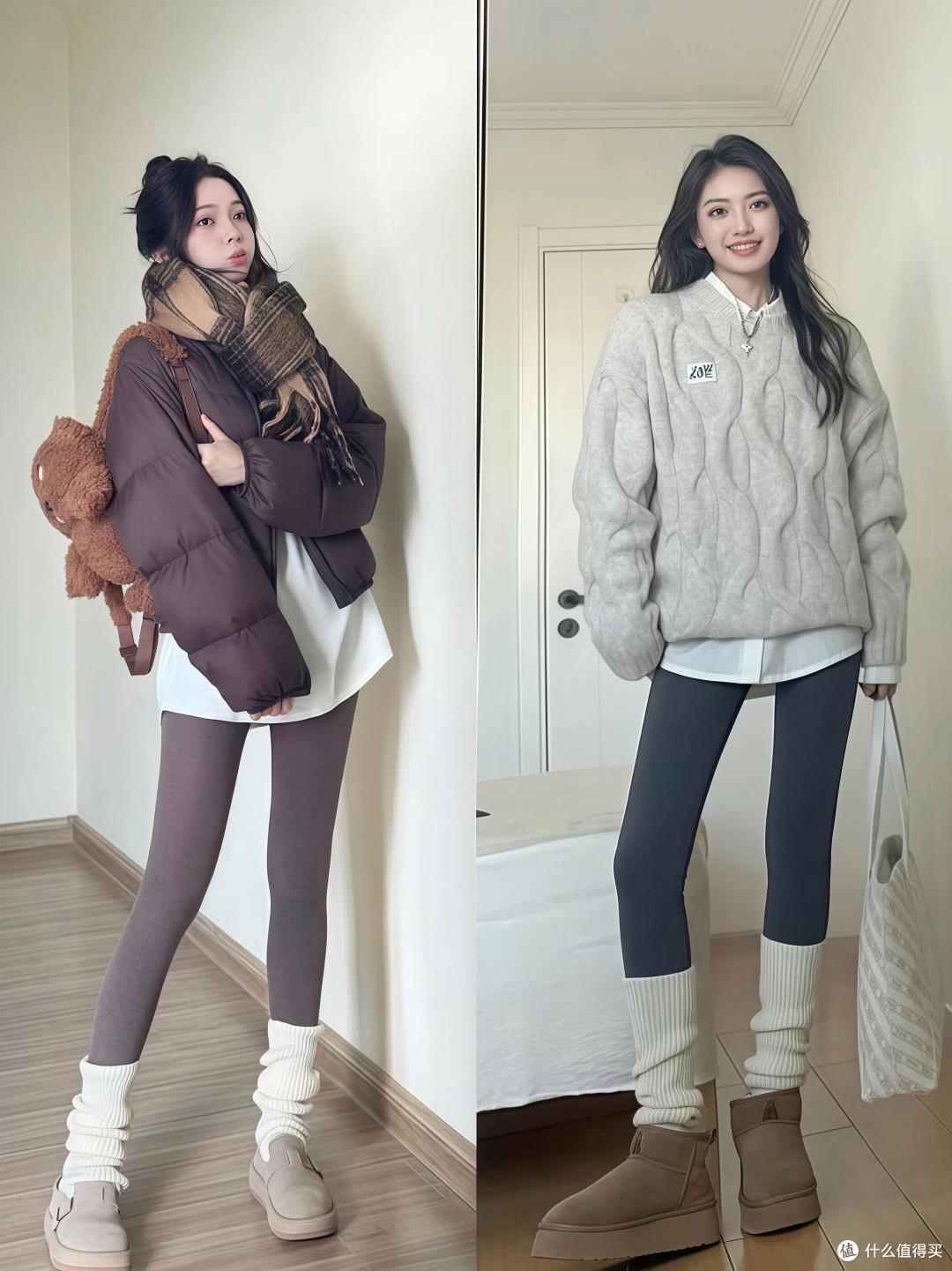 很多人都在穿的“冬服+瑜伽裤”，显高修饰身材，穿上身时髦保暖