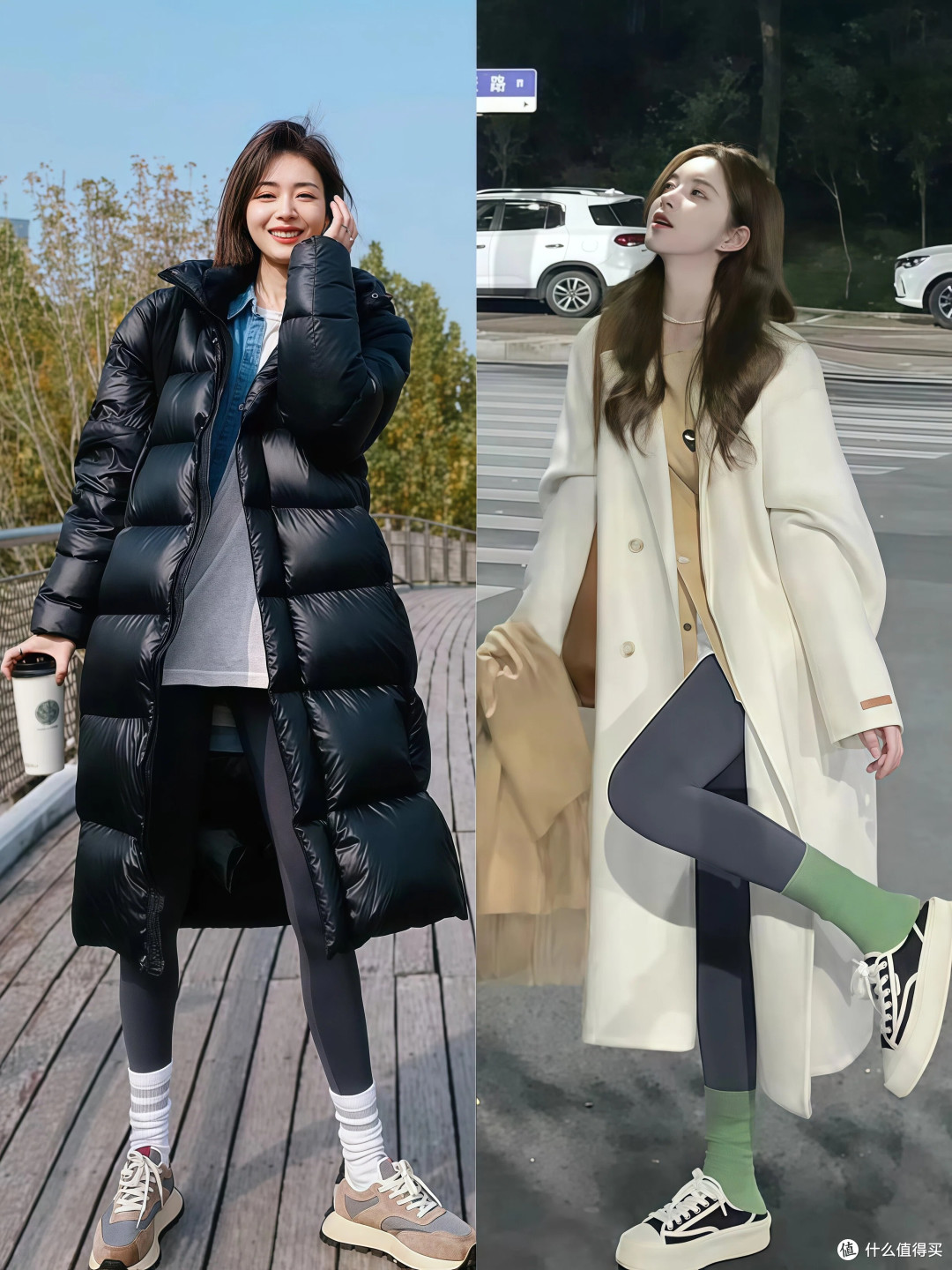 很多人都在穿的“冬服+瑜伽裤”，显高修饰身材，穿上身时髦保暖