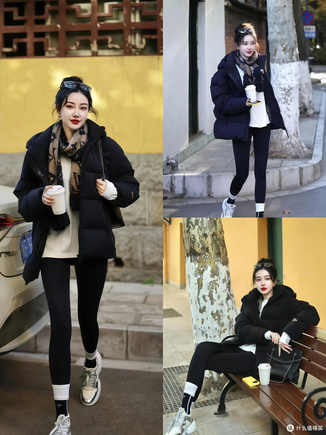 很多人都在穿的“冬服+瑜伽裤”，显高修饰身材，穿上身时髦保暖